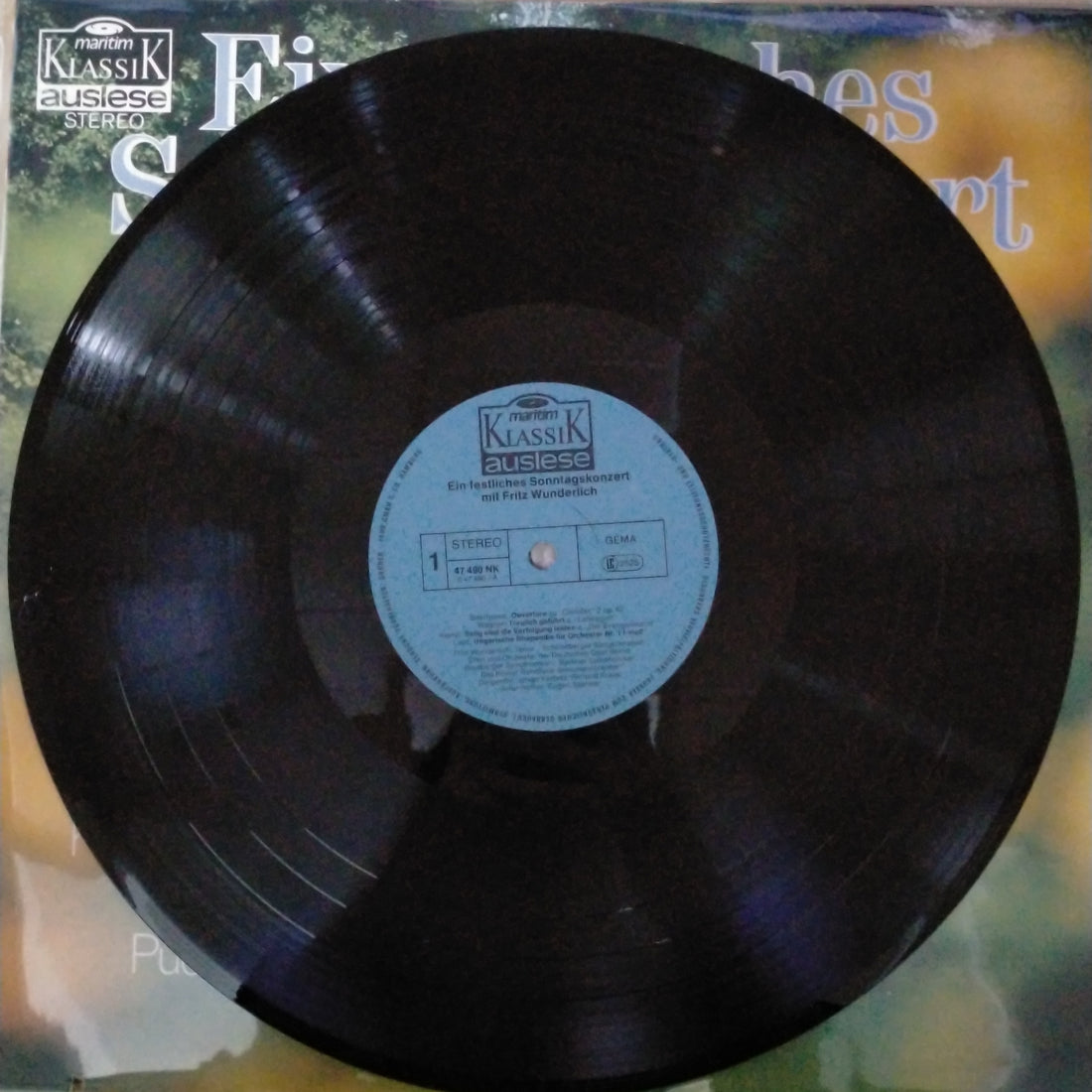แผ่นเสียง Fritz Wunderlich - Ein Festliches Sonntagskonzert 6. Folge Vinyl VG+
