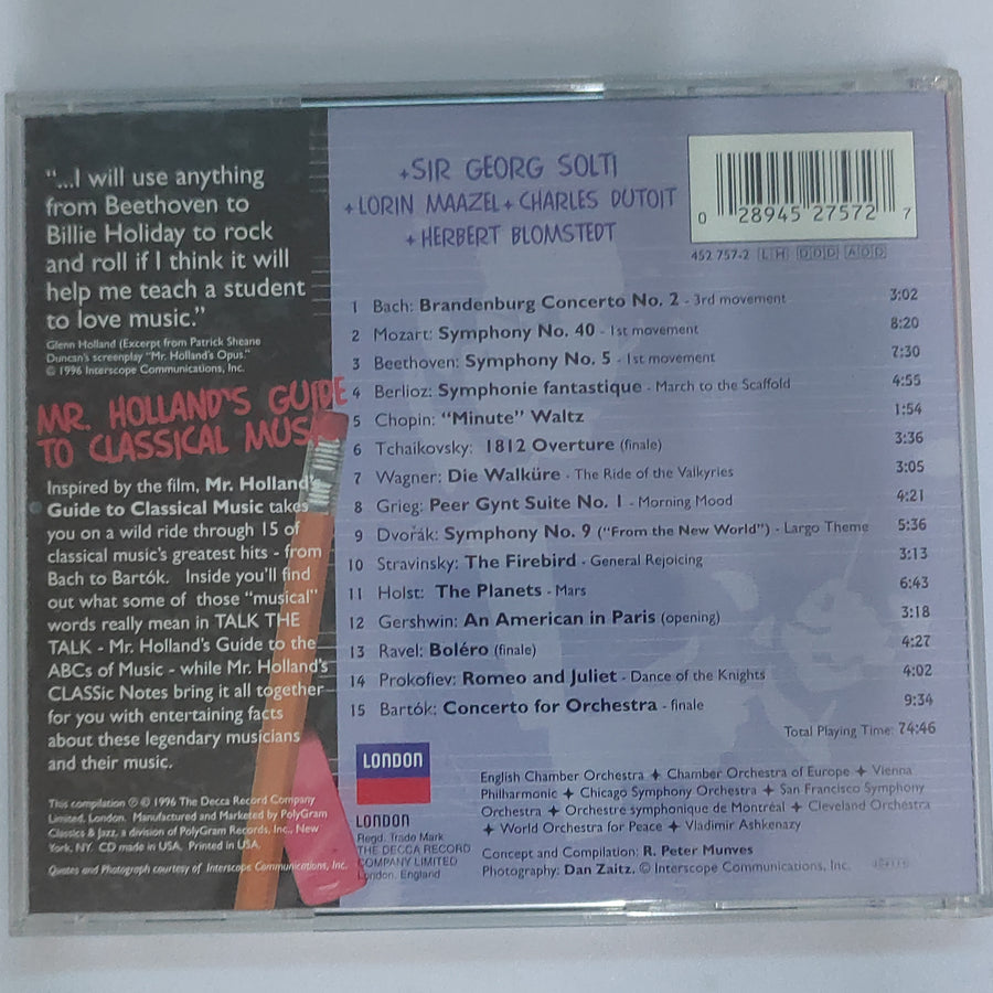 ซีดี Various - MR. HOLLAND'S GUIDE TO CLASSICAL MUSIC (CD) (VG+)