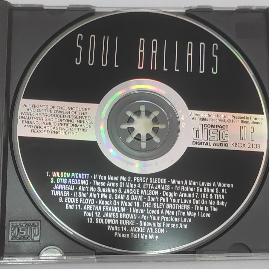 ซีดี Various - Soul Ballads (CD) (VG+) (2CDs)