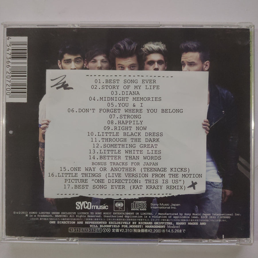 ซีดี One Direction - Midnight Memories (CD) (VG)