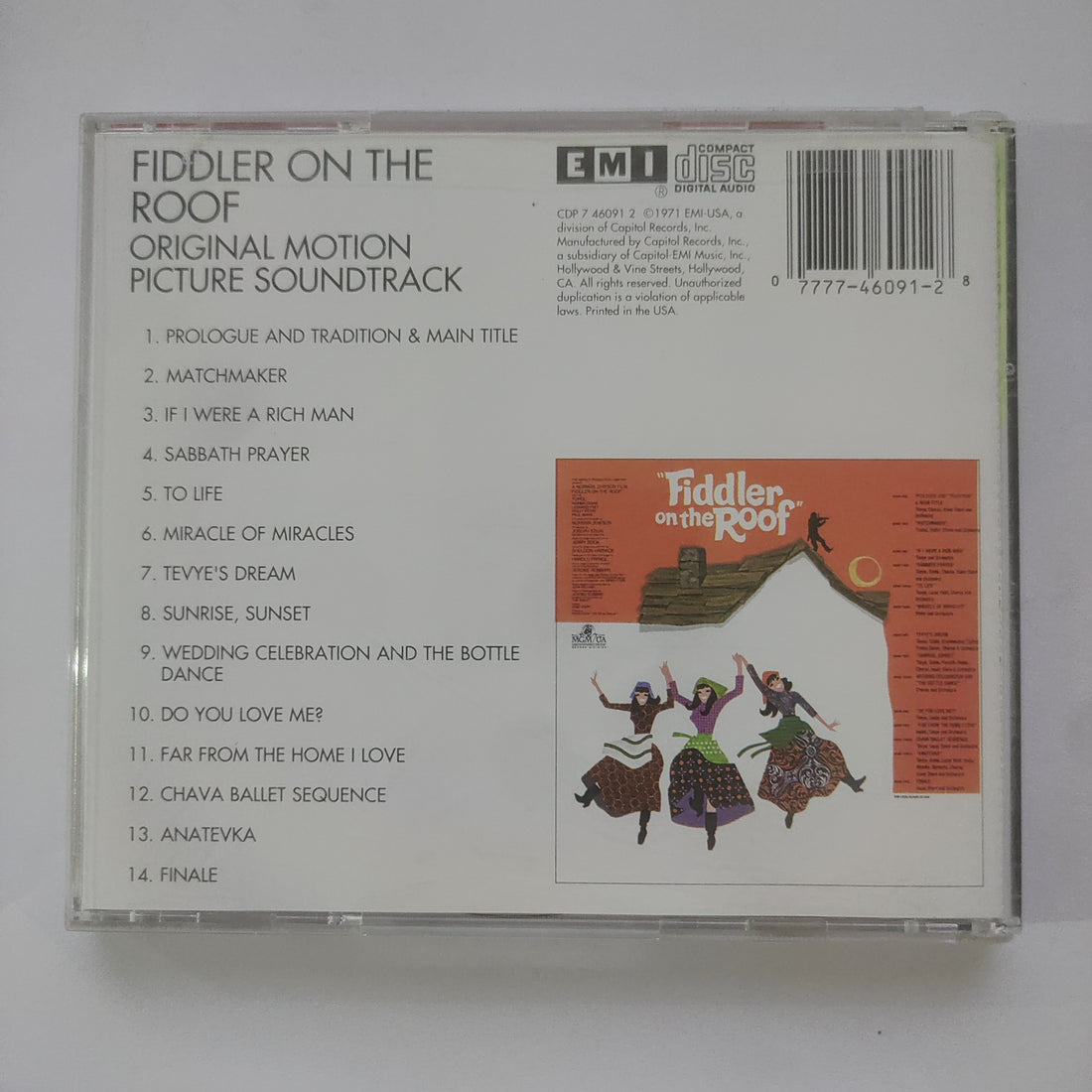 ซีดี John Williams , Isaac Stern - Fiddler On The Roof (Original Motion Picture Soundtrack Recording) (CD) (NM or M-)