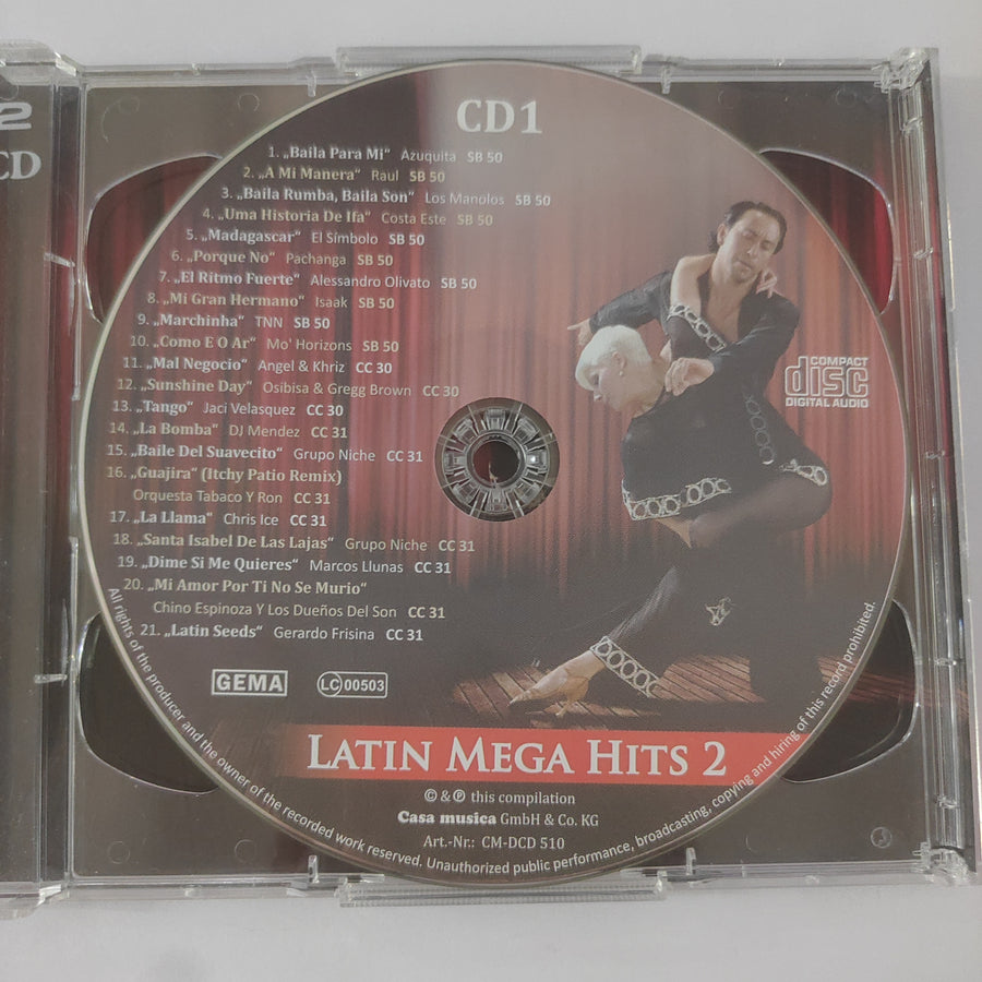 ซีดี Various - Latin Mega Hits 2 (CD) (VG+) (2CDs)