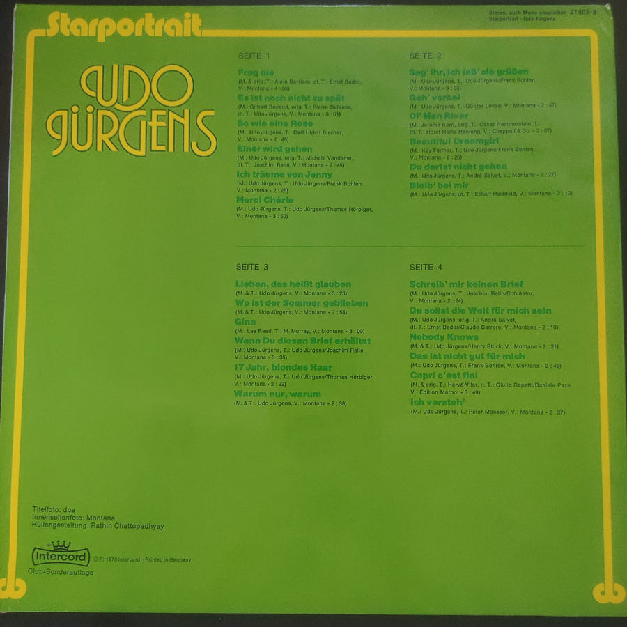 แผ่นเสียง Udo Jürgens - Starportrait (Vinyl) (VG+) (2LPs)