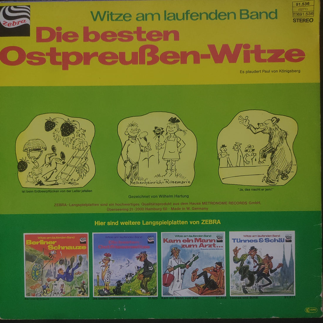 แผ่นเสียง Paul von Königsberg - Die Besten Ostpreußen-Witze (Vinyl) (NM or M-)