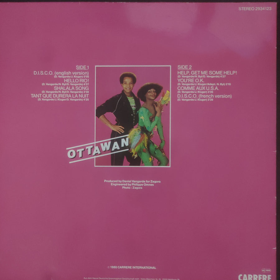 แผ่นเสียง Ottawan - D.I.S.C.O. (Vinyl) (VG+)