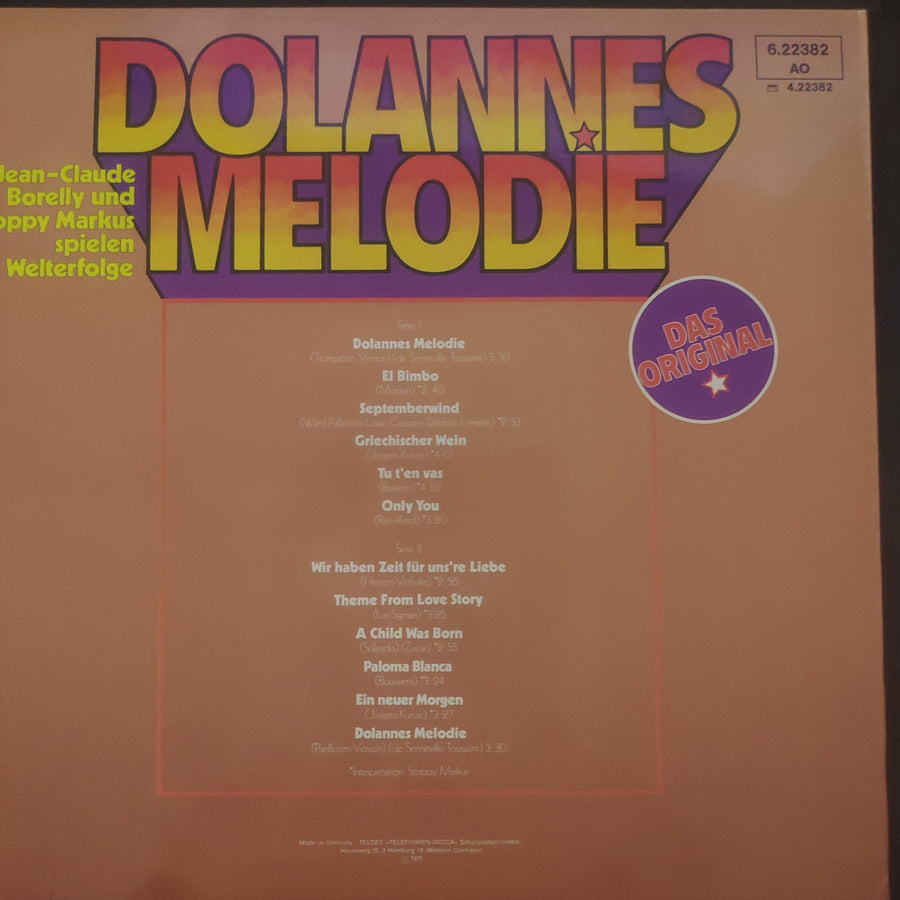 แผ่นเสียง Jean-Claude Borelly Und Stoppy Markus - Dolannes Melodie (Vinyl) (VG+)