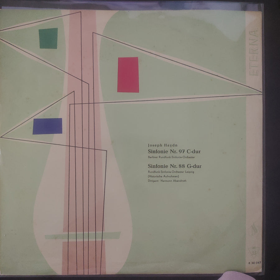 แผ่นเสียง Joseph Haydn, Hermann Abendroth, Rundfunk-Sinfonieorchester Berlin, Rundfunk-Sinfonie-Orchester Leipzig - Sinfonie Nr. 97 C-dur / Sinfonie Nr. 88 G-dur (Historische Aufnahmen) (Vinyl) (VG+)