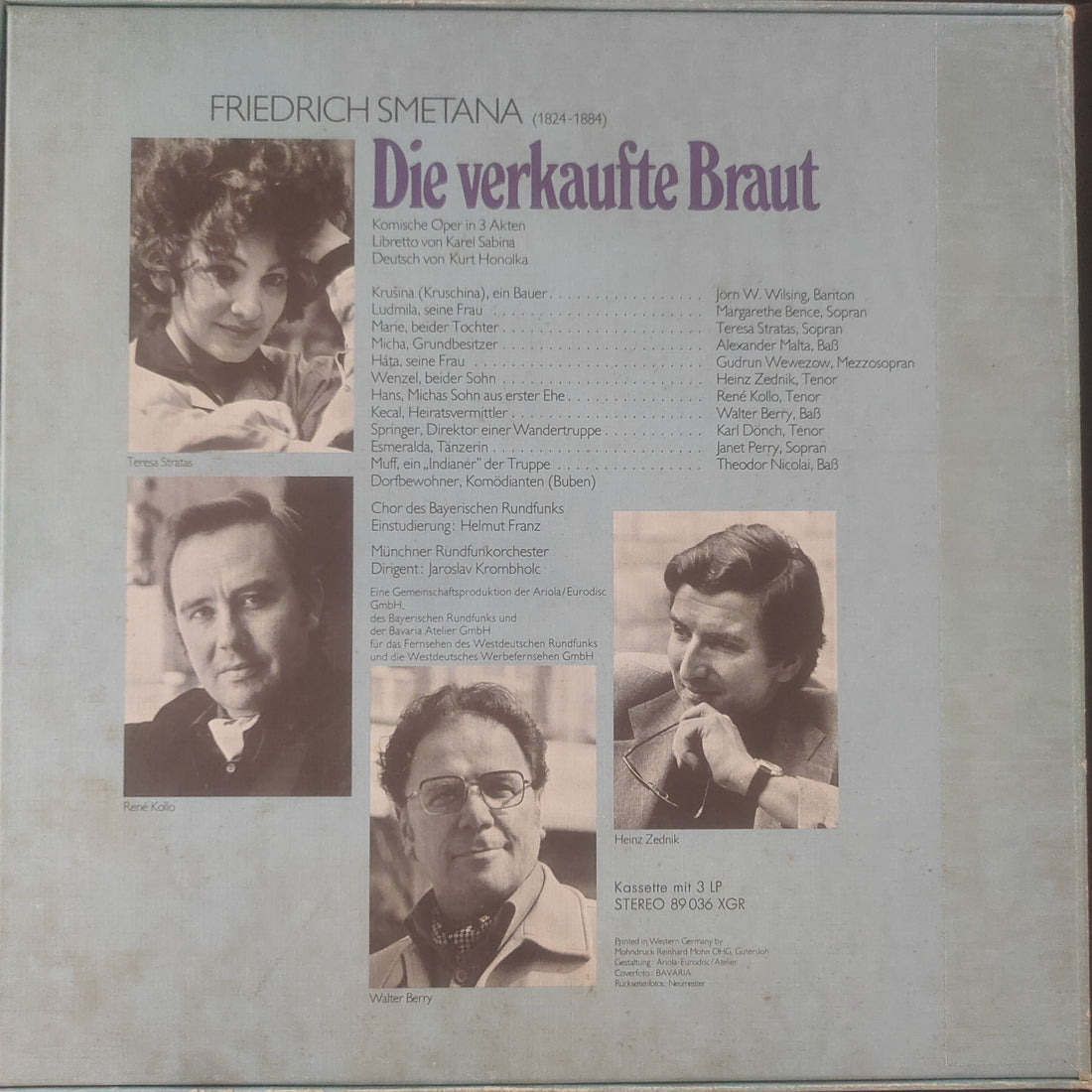 แผ่นเสียง Bedřich Smetana / Teresa Stratas, René Kollo, Walter Berry, Jaroslav Krombholc - Die Verkaufte Braut (Vinyl) (NM or M-) (Boxset, 3LPs)