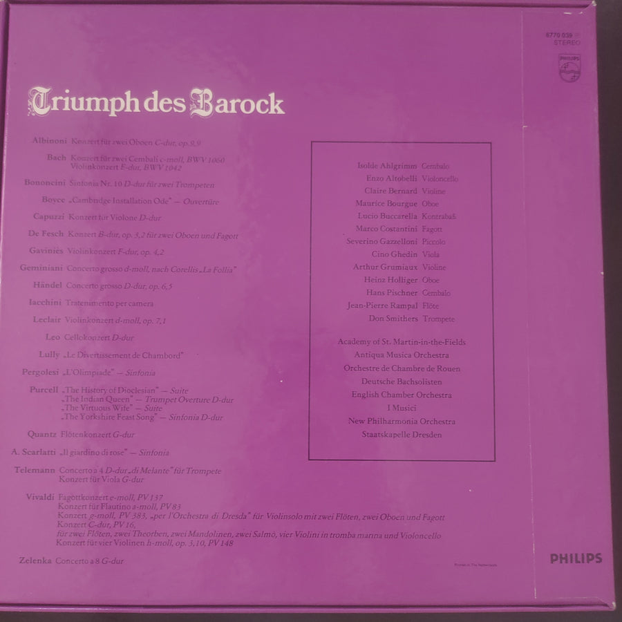 แผ่นเสียง Various - Triumph Des Barock (Vinyl) (VG+) (Boxset, 6LPs)