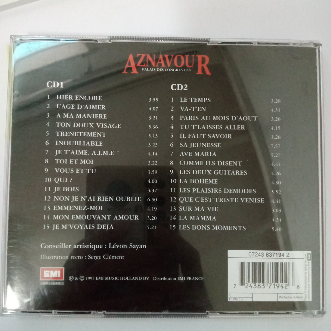 ซีดี les Aznavour - Palais Des Congres 1994Char (CD) (VG+) (2CDs)