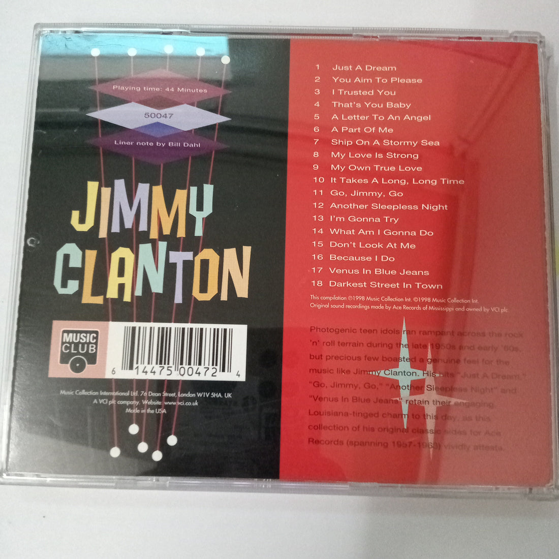 ซีดี Jimmy Clanton - This Is Jimmy Clanton (CD) (VG+)