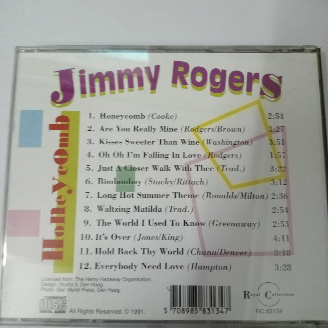 ซีดี Jimmie Rodgers - Honeycomb CD VG+