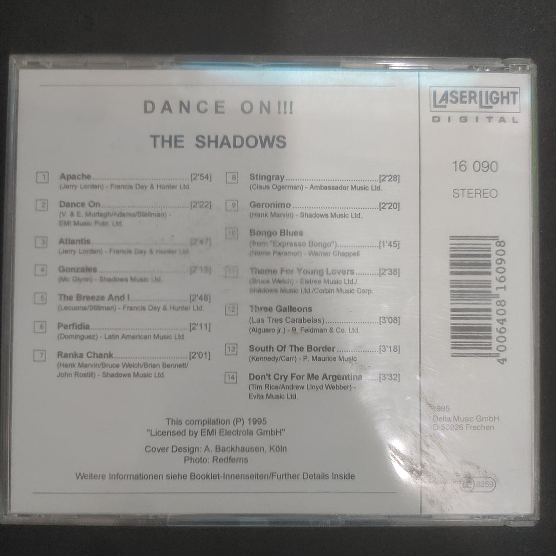 ซีดี The Shadows - Dance On !!! (CD) (VG+)