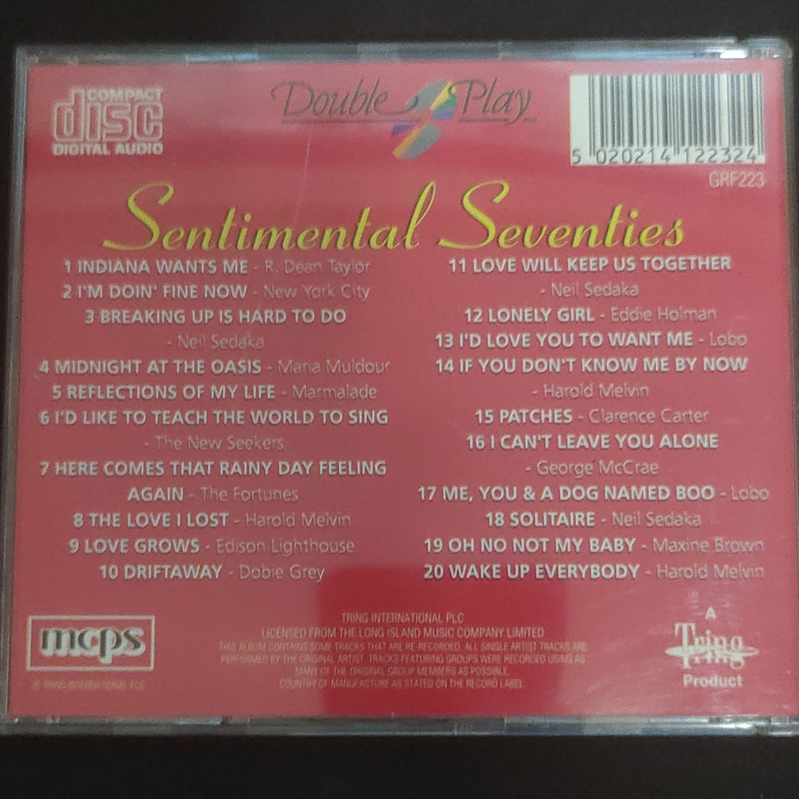 ซีดี Various - Sentimental Seventies (CD) (VG+)