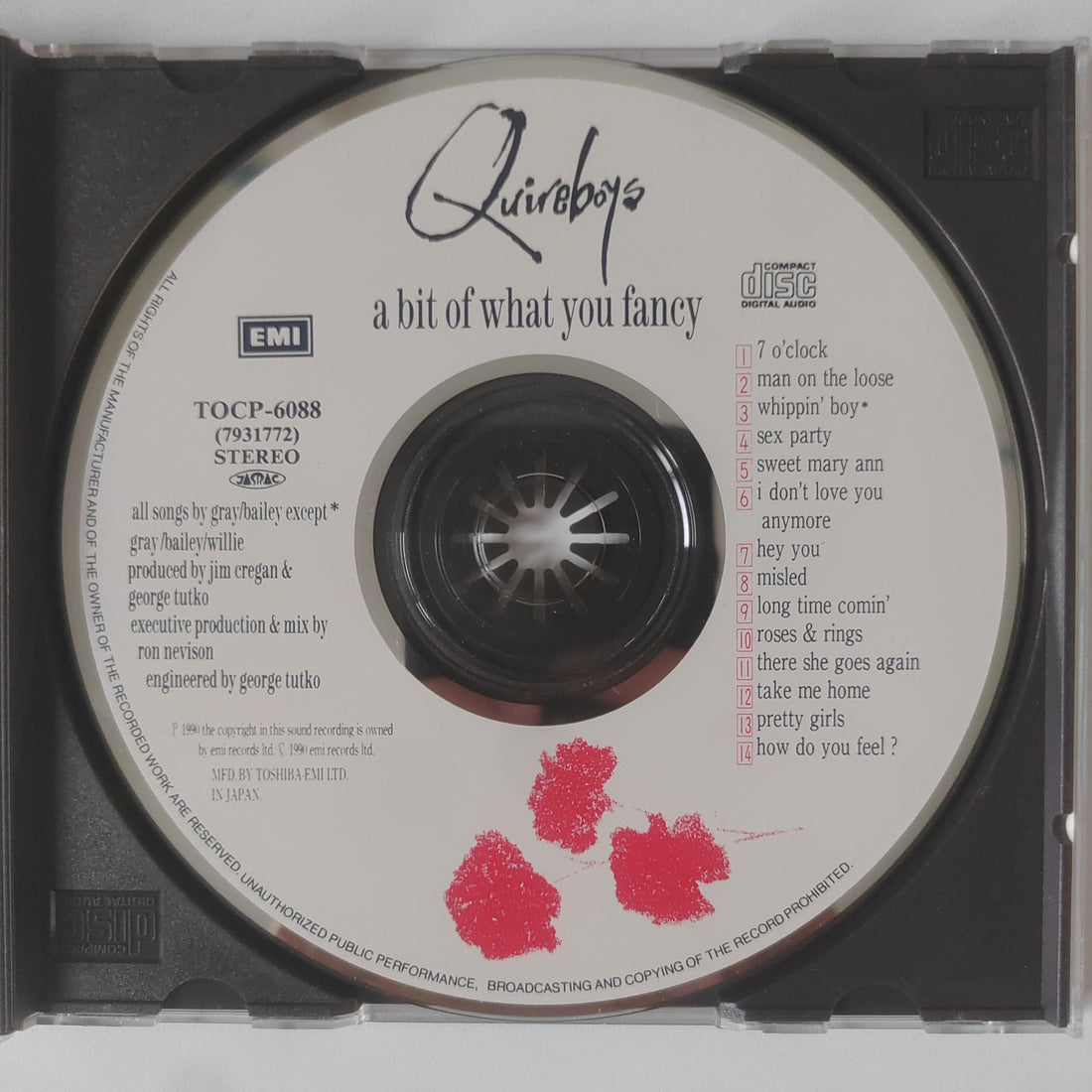 ซีดี The Quireboys - A Bit Of What You Fancy (CD) (VG+)