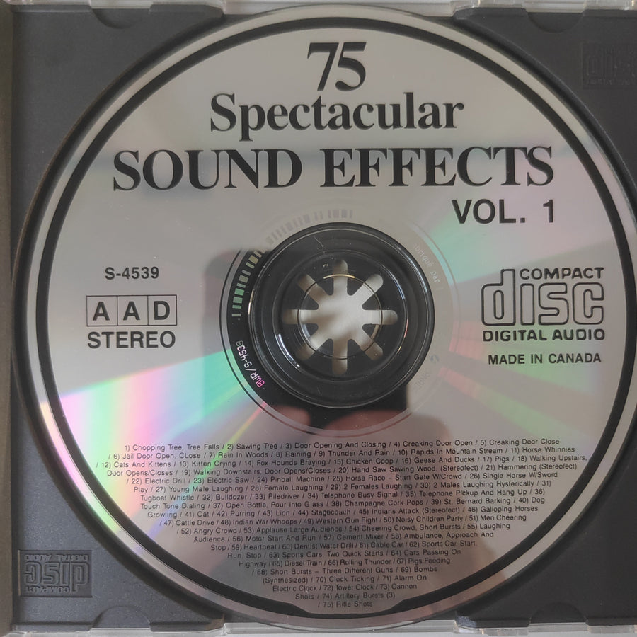 ซีดี No Artist - 75 Spectacular Sound Effects - Vol. 1 (CD) (VG+)