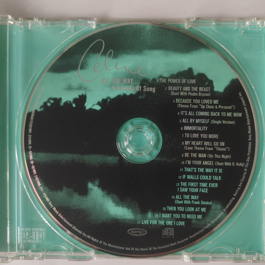 Céline Dion - All The Way... A Decade Of Song (CD) (VG+)