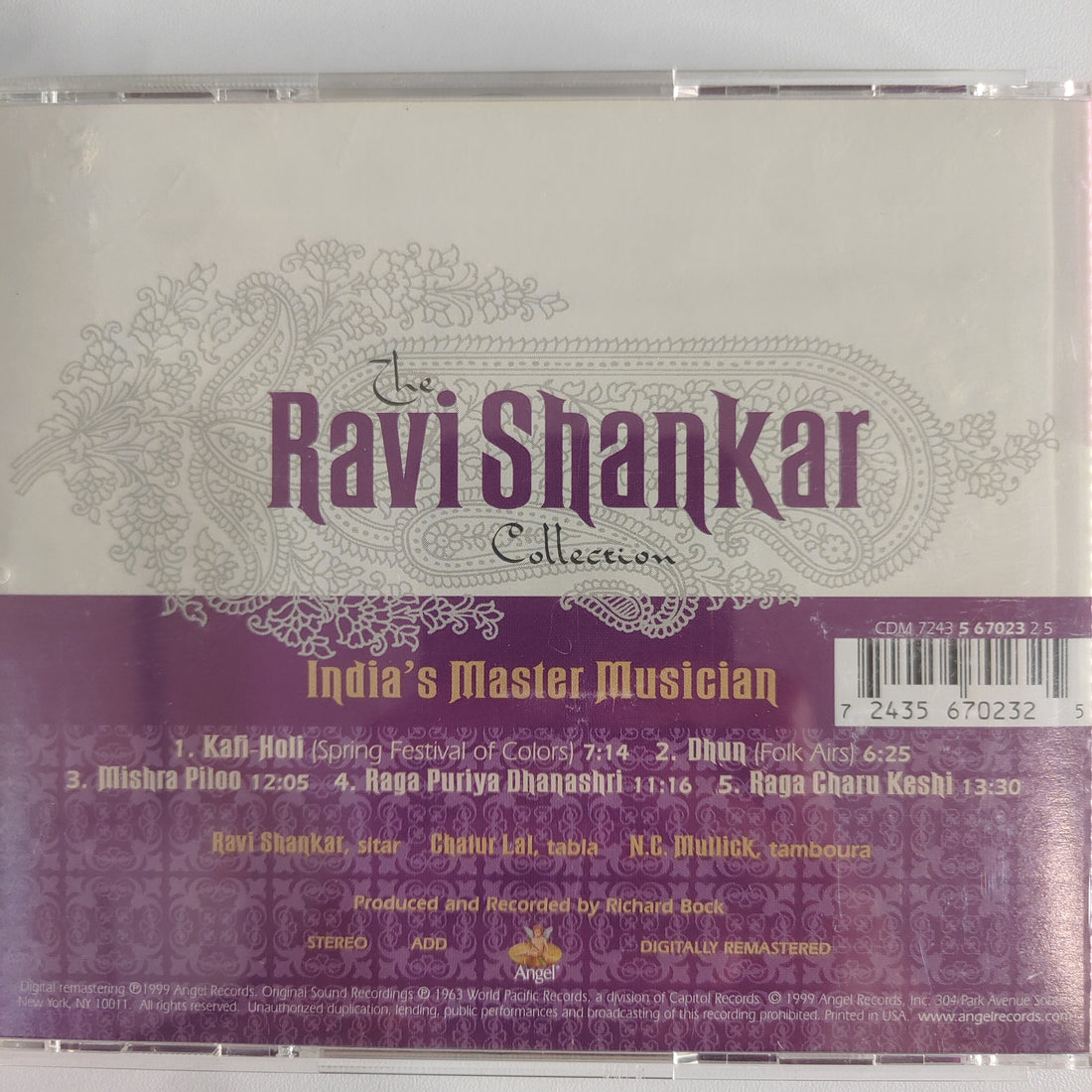 ซีดี Ravi Shankar - India's Master Musician (CD) (VG+)