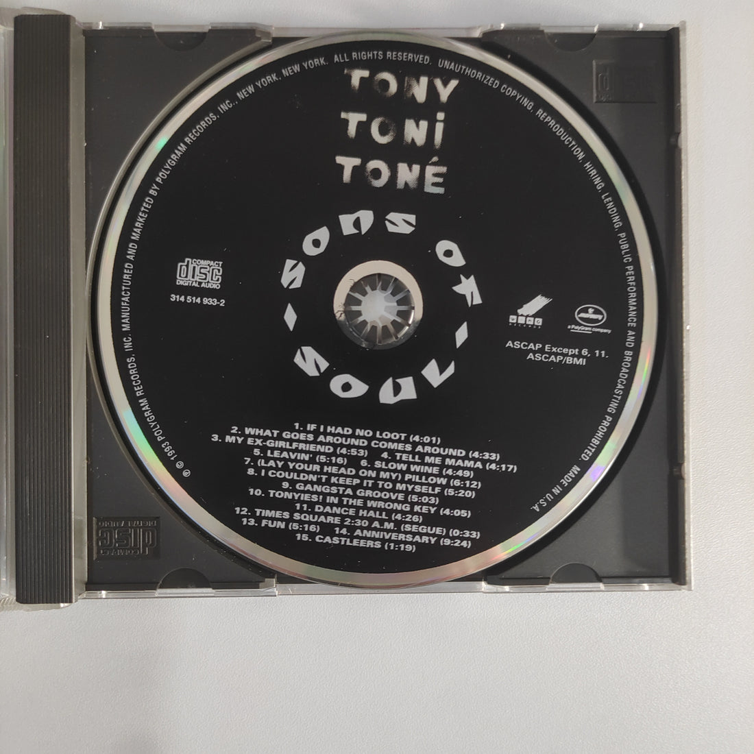 ซีดี Tony! Toni! Toné! - Sons Of Soul (CD) (VG+)