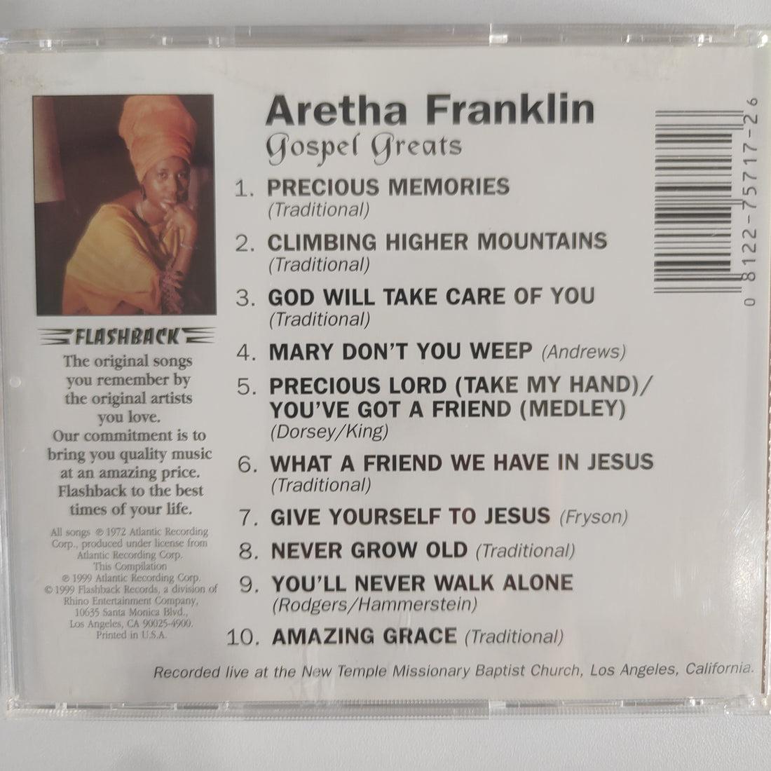 Aretha Franklin - Gospel Greats (CD) (VG+)