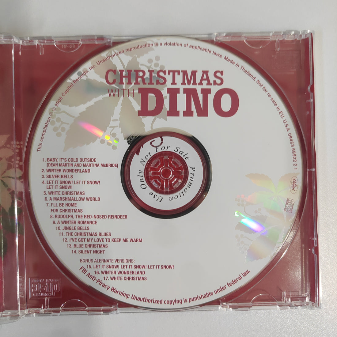 ซีดี Dean Martin - Christmas With Dino (CD) (VG+)