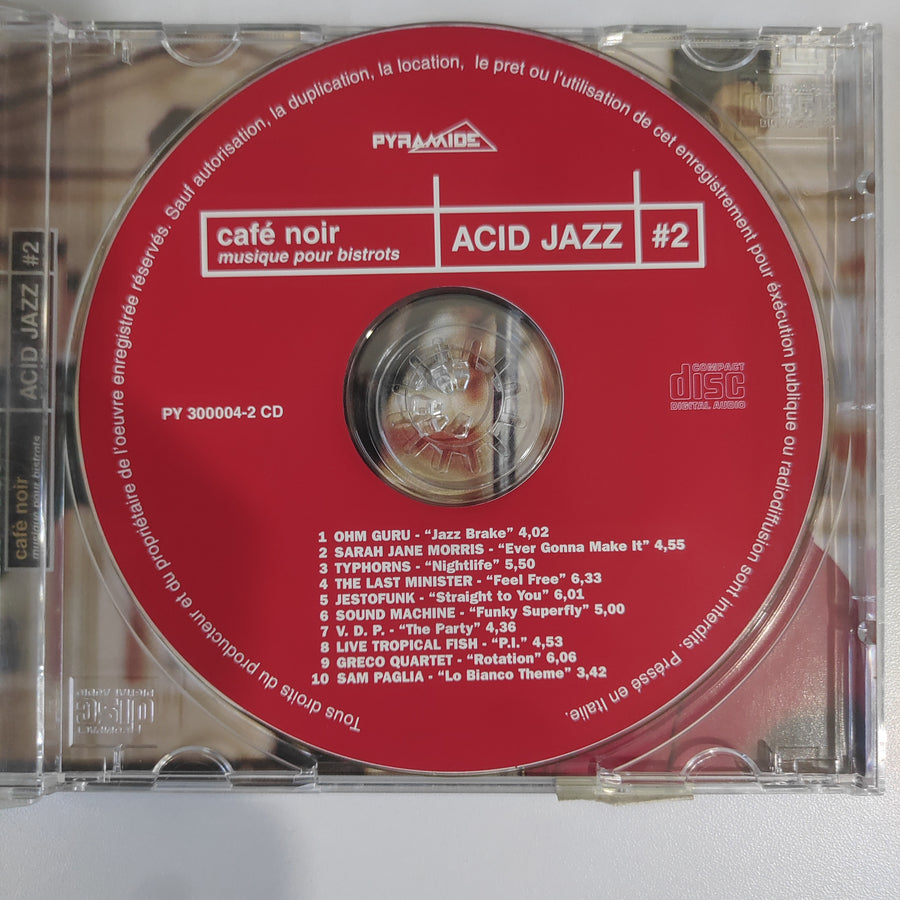 ซีดี Various - Café Noir - Musique Pour Bistrots: Acid Jazz #2 (CD) (VG+)