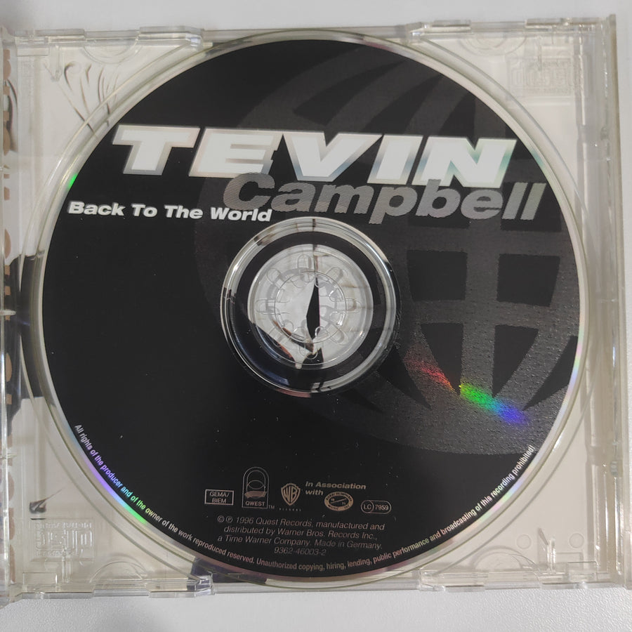 ซีดี Tevin Campbell - Back To The World (CD) (VG+)