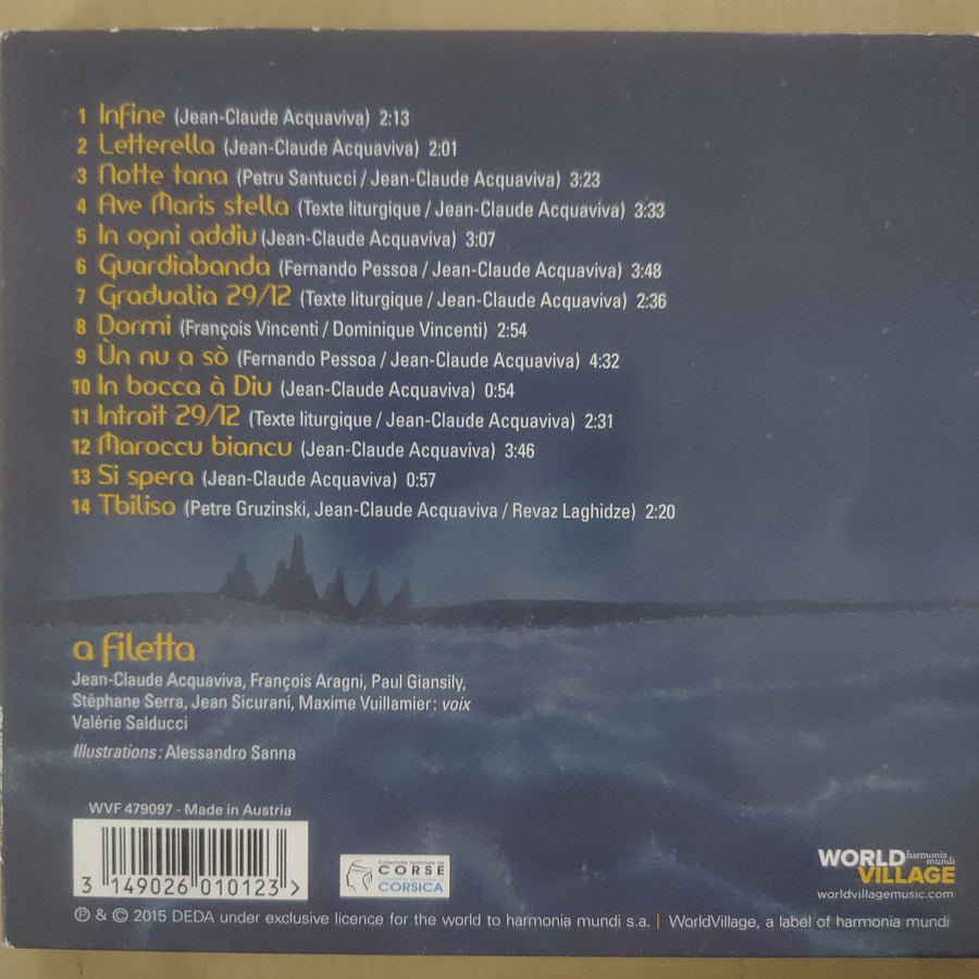 ซีดี A Filetta - Castelli (CD) (VG+)