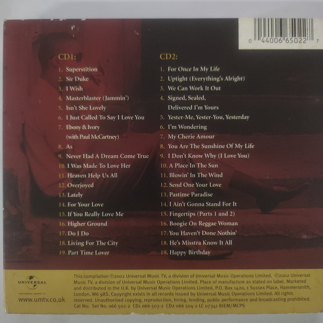 ซีดี Stevie Wonder - The Definitive Collection (CD) (G) (2CDs)