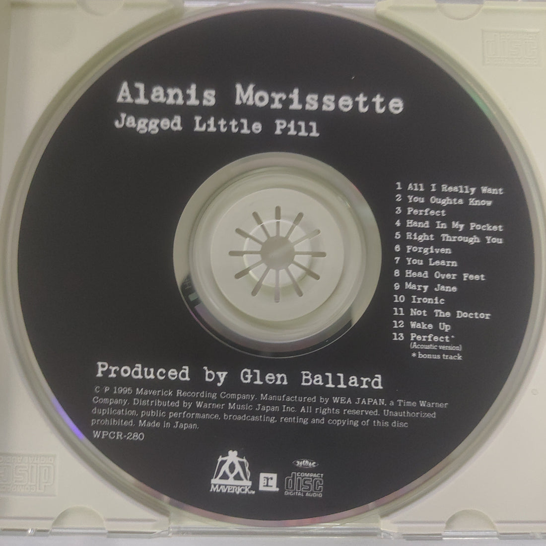 ซีดี Alanis Morissette - Jagged Little Pill CD VG+