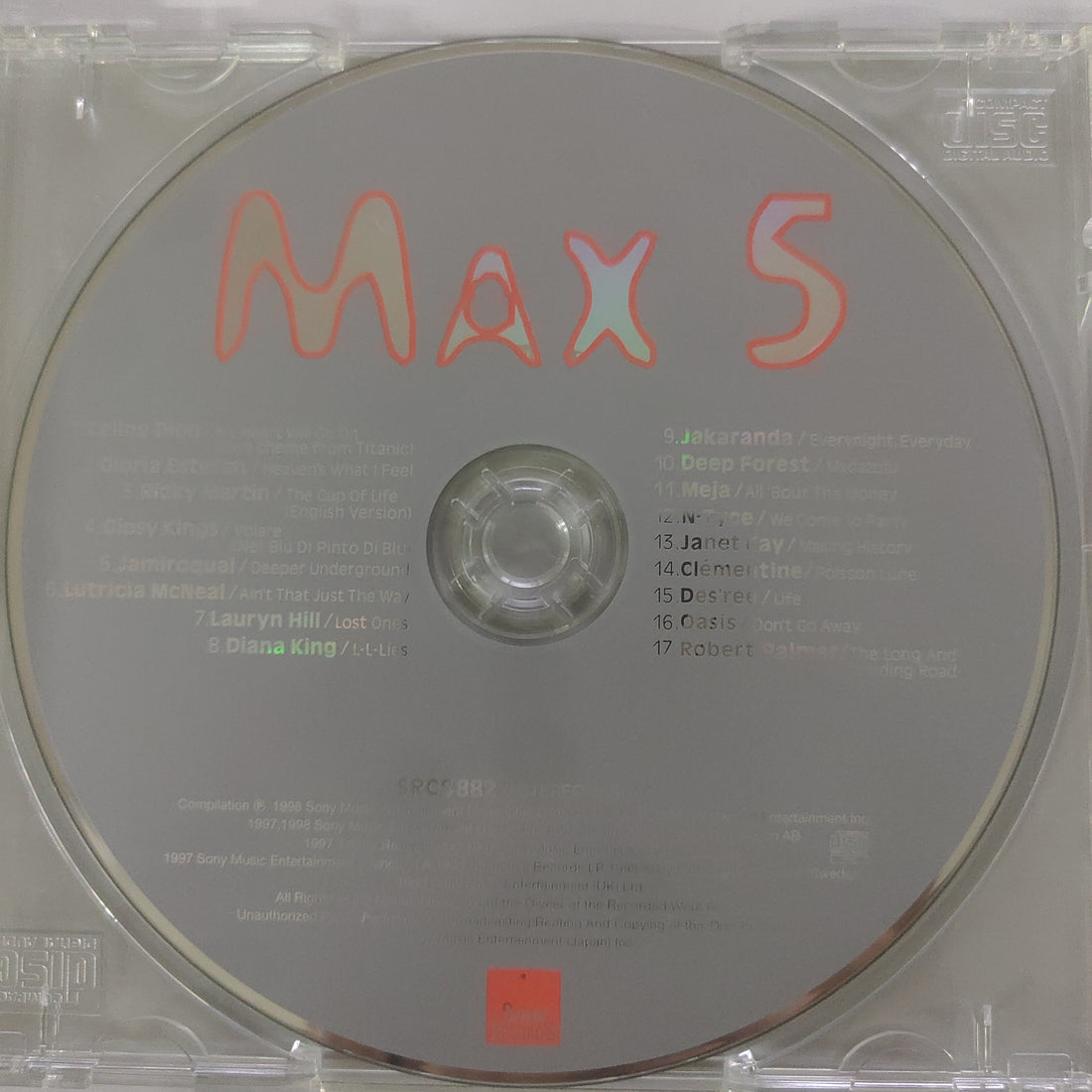 ซีดี Various - MAX 5 Best Hits (CD) (VG)