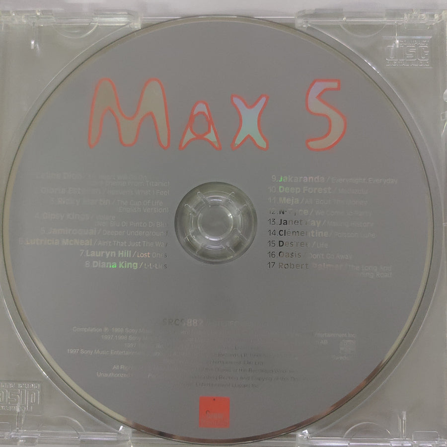 ซีดี Various - MAX 5 Best Hits CD VG