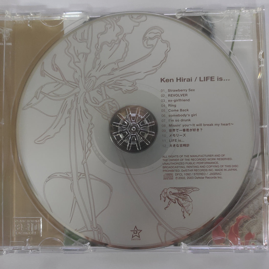 ซีดี Ken Hirai - Life Is... (CD) (VG+)