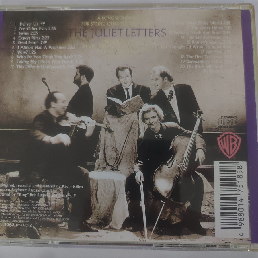 ซีดี Elvis Costello And Brodsky Quartet - The Juliet Letters (CD) (VG+)