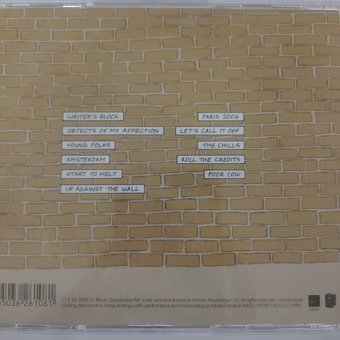 ซีดี Peter Bjorn And John - Writer's Block (CD) (VG+)