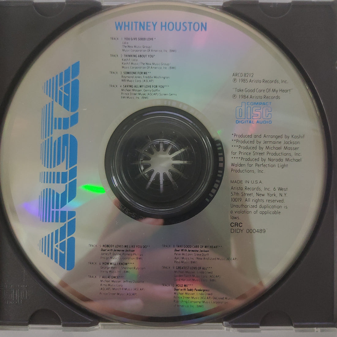 ซีดี Whitney Houston - Whitney Houston CD VG+