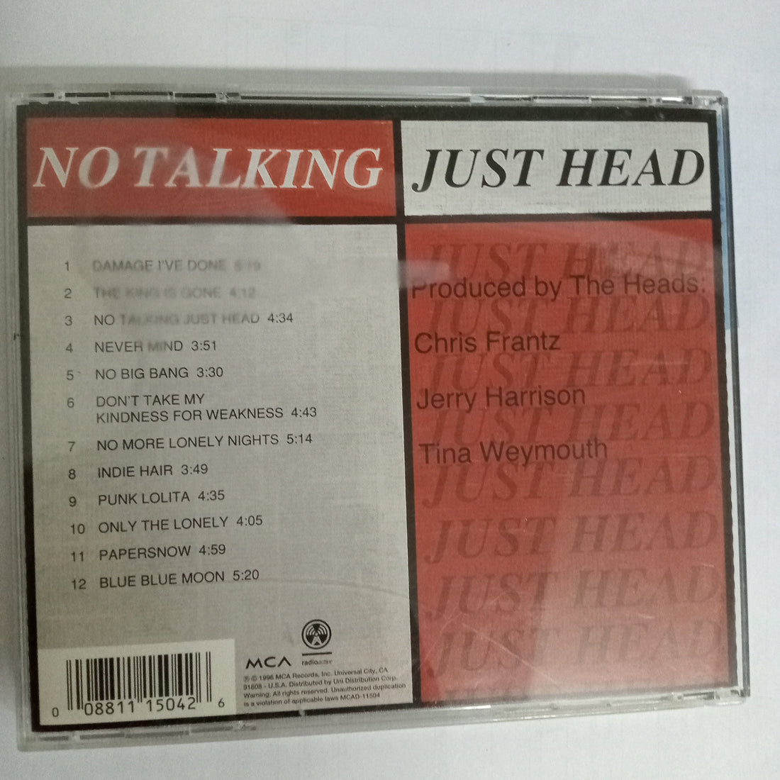 ซีดี The Heads - No Talking Just Head (CD) (VG+)