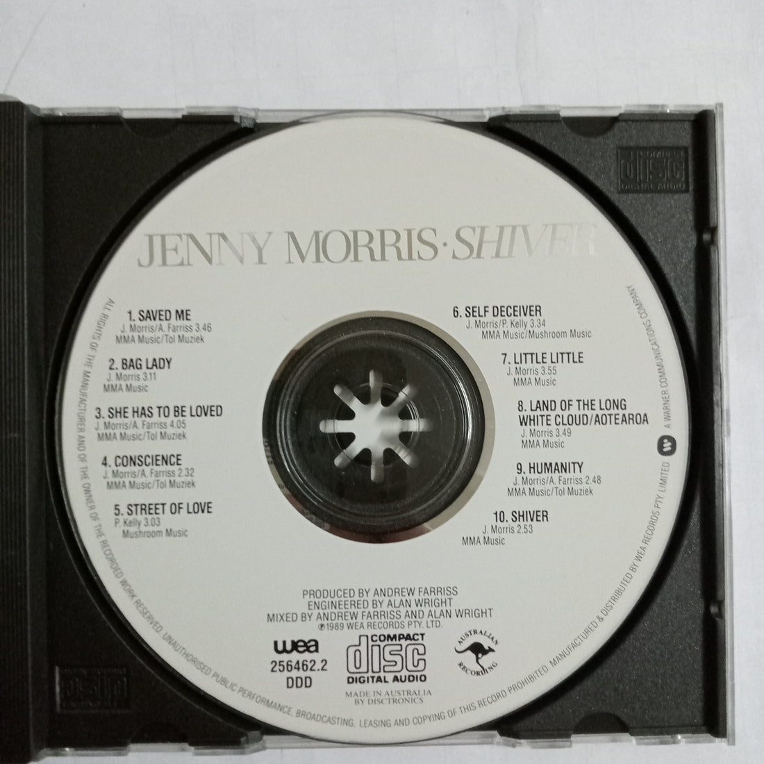 ซีดี Jenny Morris - Shiver (CD) (VG+)