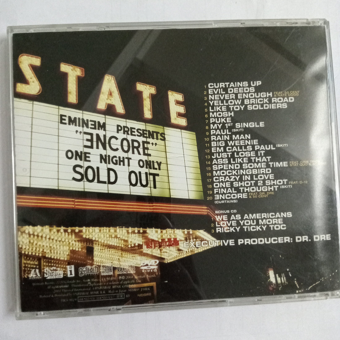 ซีดี Eminem - Encore (CD) (VG+) (2CDs)