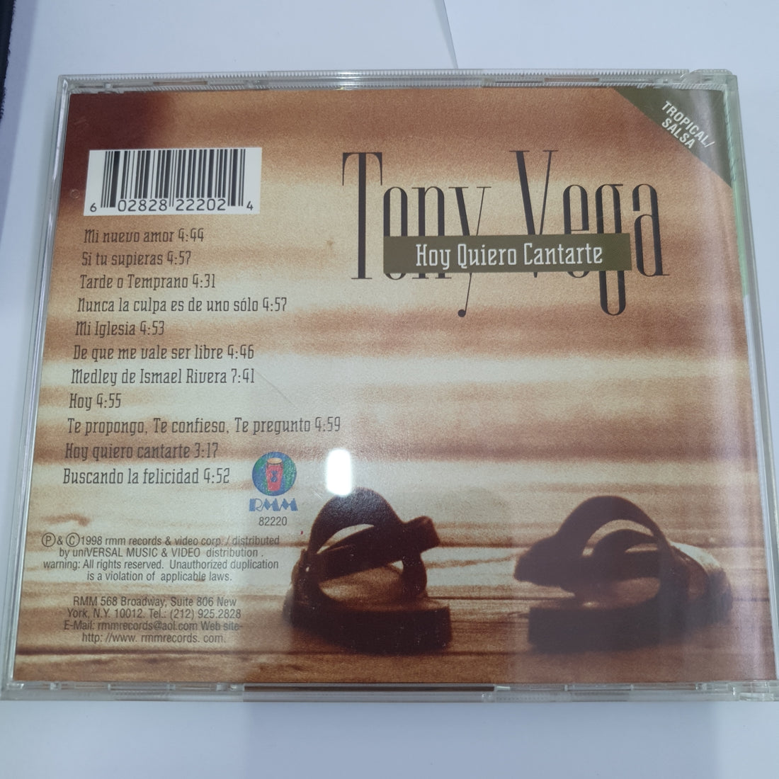 ซีดี Tony Vega - Hoy Quiero Cantarte  (CD) (VG+)