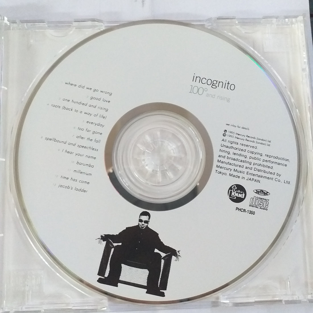 ซีดี Incognito - 100° And Rising CD NM or M-