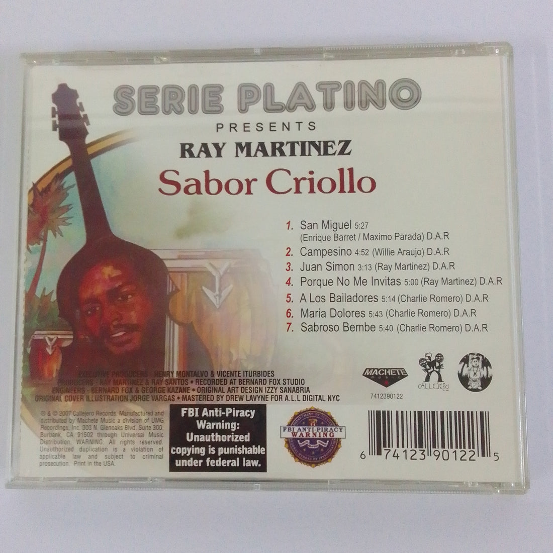 ซีดี Ray Martinez Y Su Sabor Criollo - Sabor Criollo (CD) (VG+)