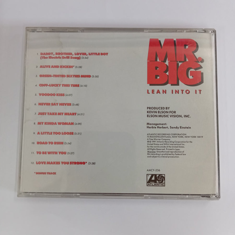 ซีดี Mr. Big - Lean Into It (CD) (G)