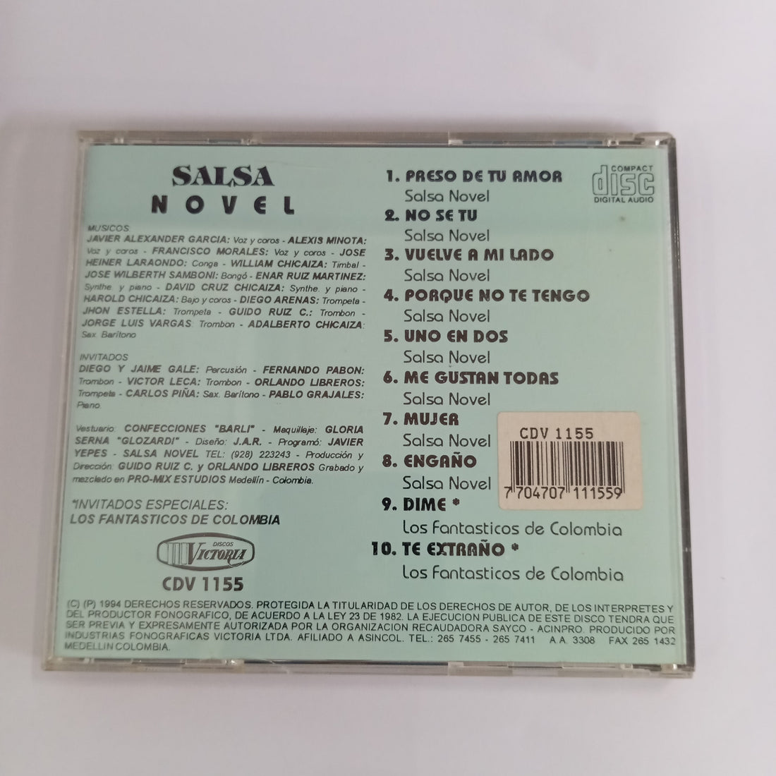 ซีดี Salsa Novel - Preso de tu amor (CD) (VG+)