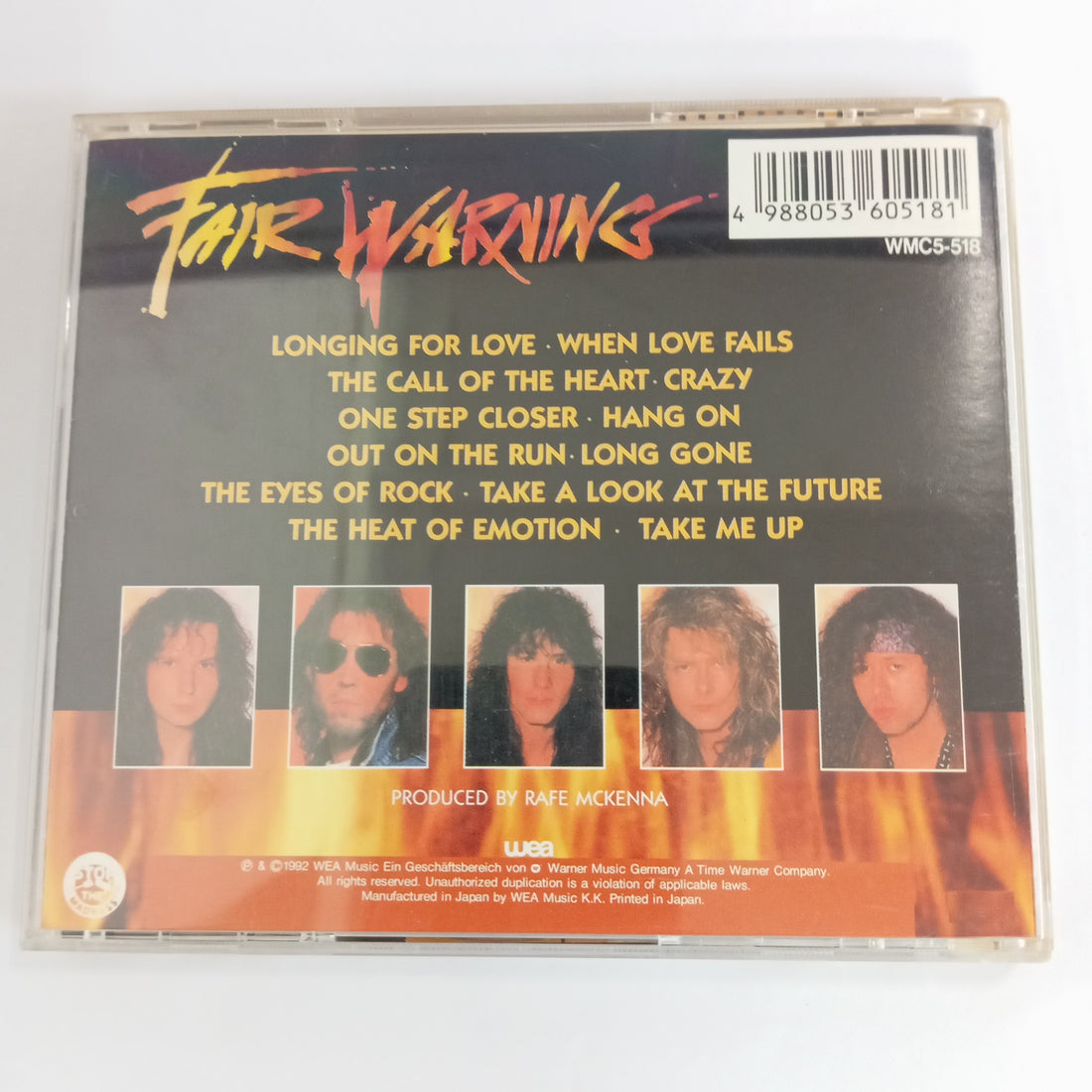 Fair Warning  - Fair Warning (CD) (VG+)