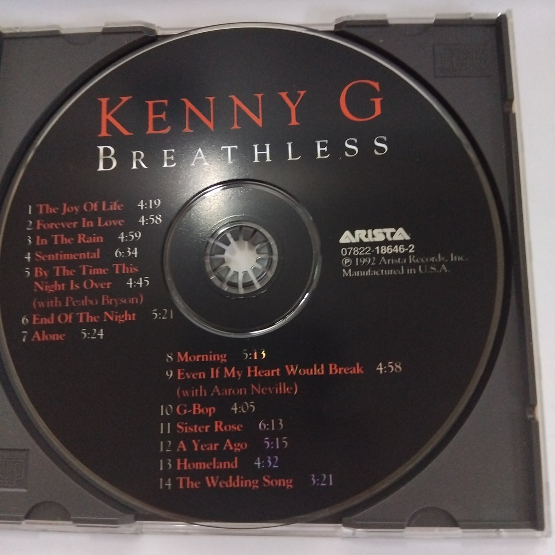 ซีดี Kenny G  - Breathless (CD) (VG+)