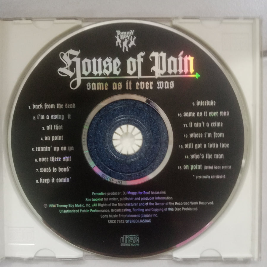 ซีดี House Of Pain - Same As It Ever Was (CD) (VG+)