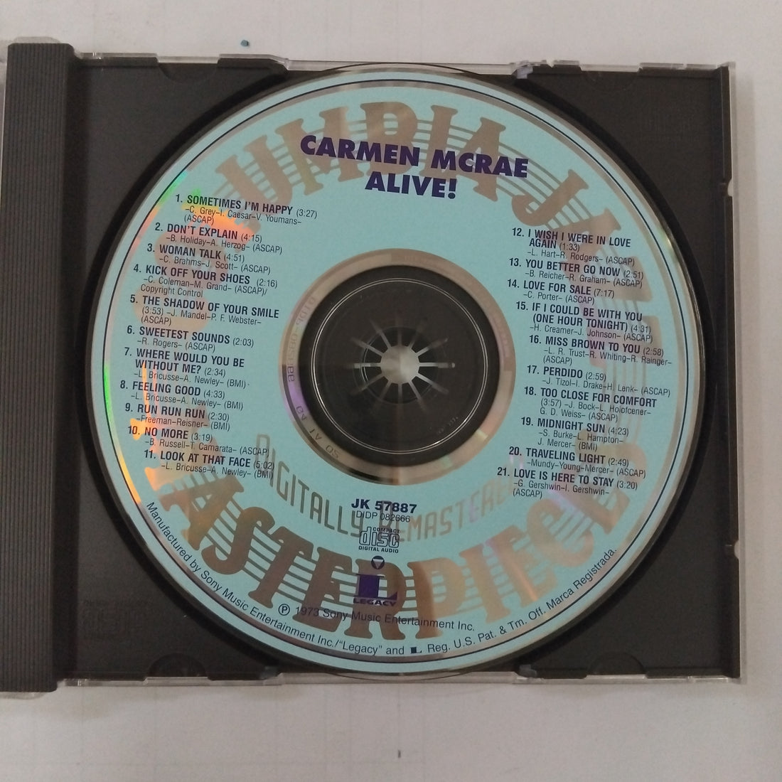 ซีดี Carmen McRae - Alive! CD VG