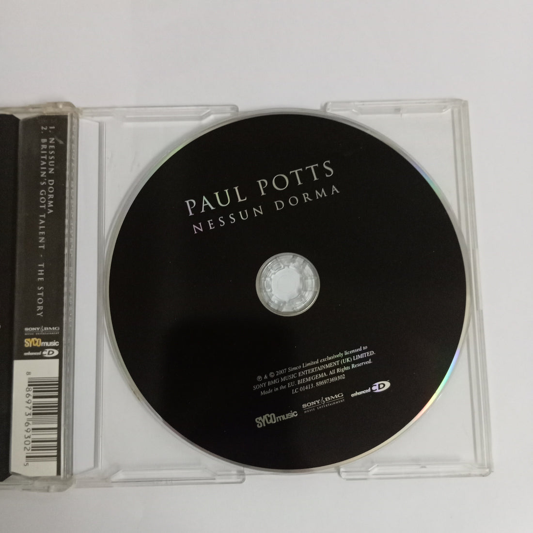 ซีดี Paul Potts  - Nessun Dorma (CD) (VG+)