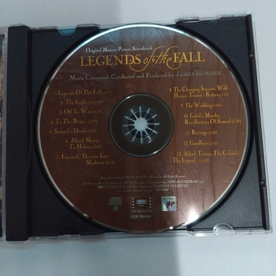 ซีดี James Horner - Legends Of The Fall (CD) (NM or M-)